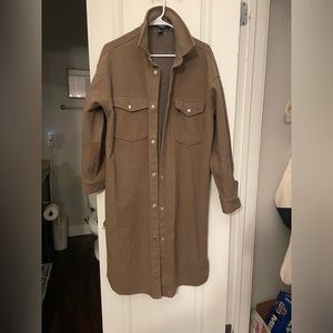 Brown Maxi Shacket